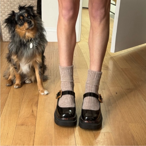 CIRCUS NY SAM EDELMAN ANTHROPOLOGIE NELLIE BLACK PLATFORM MARY JANE SHOES 9.5 - Picture 1 of 9